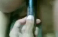 يحصل cummed كبيرة الحلمه في سن المراهقة خطوة شقيقة على وجهها.